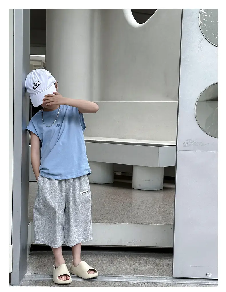 Summer Boys Sleeveless T-Shirt Pure Cotton Panda Yuanyuan — feature 18