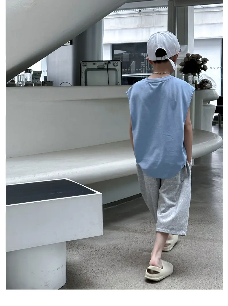 Summer Boys Sleeveless T-Shirt Pure Cotton Panda Yuanyuan — feature 25