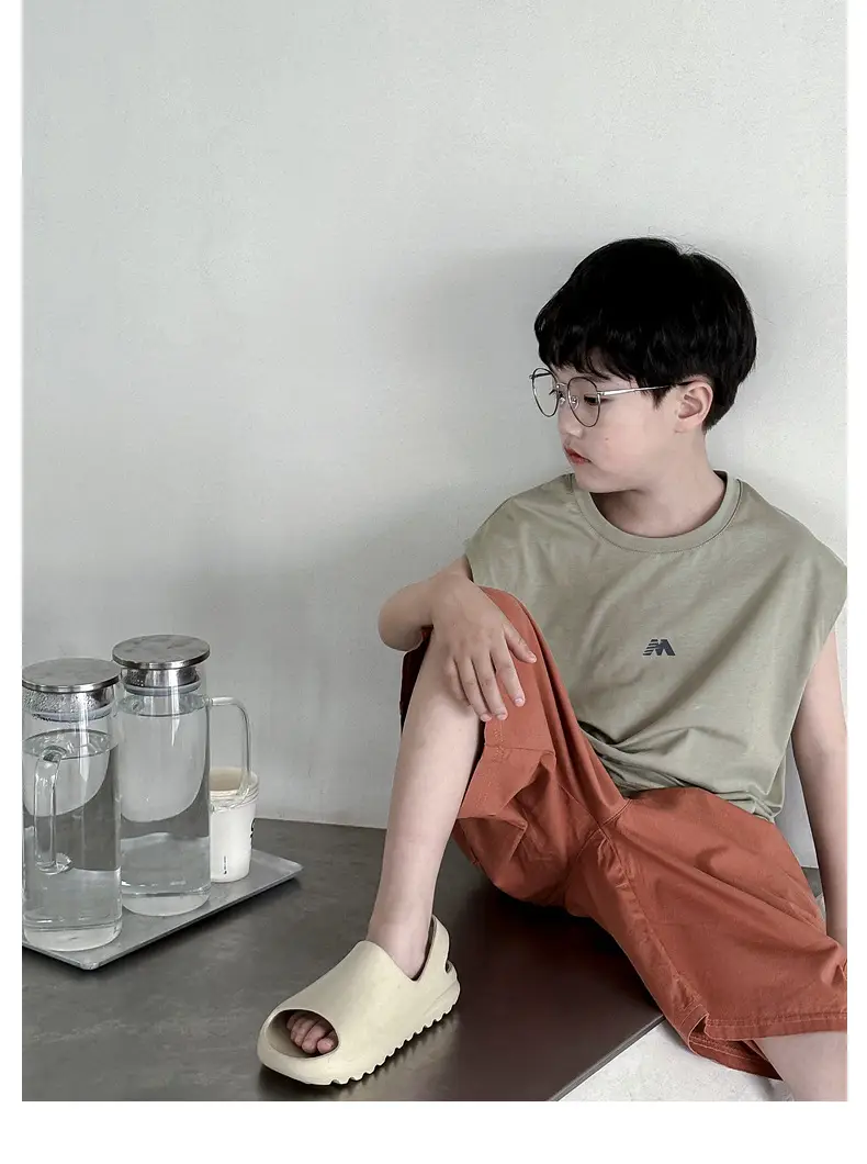 Summer Boys Sleeveless T-Shirt Pure Cotton Panda Yuanyuan — feature 26