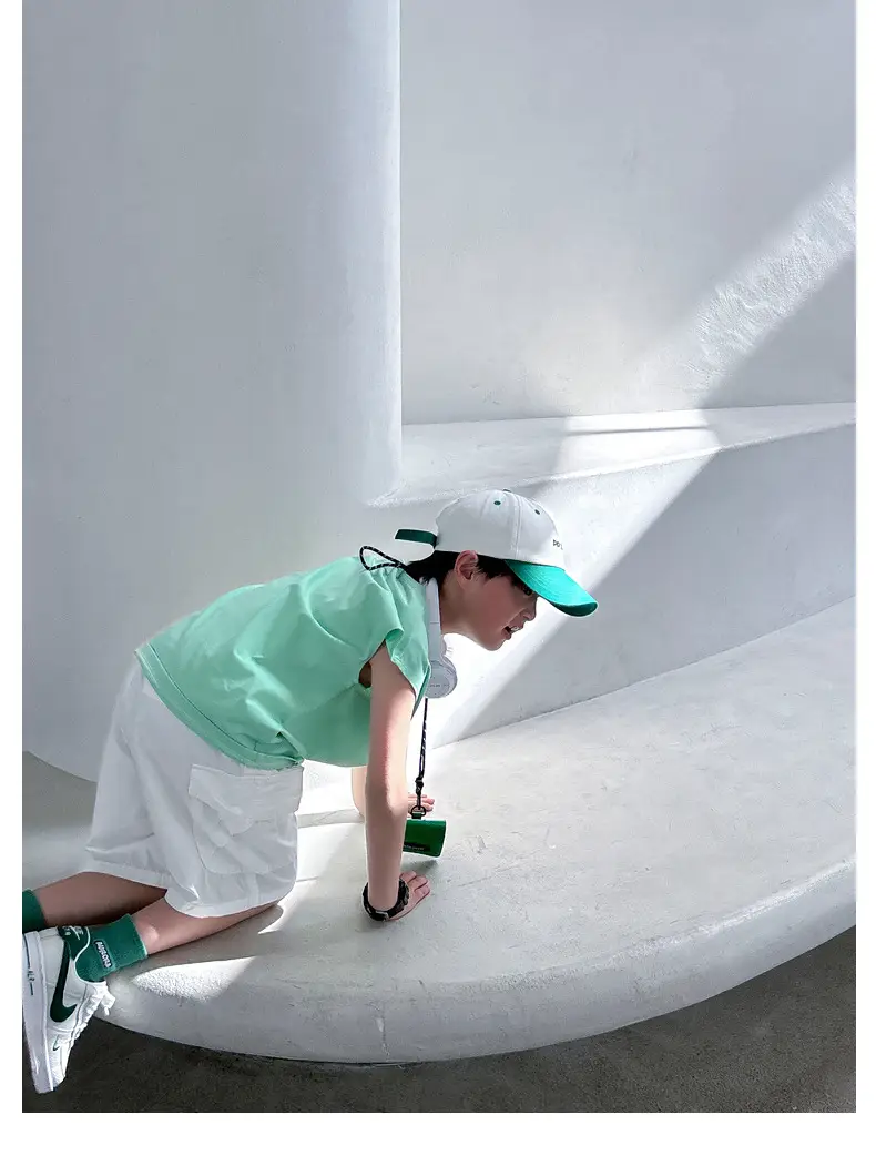 Summer Boys Sleeveless T-Shirt Pure Cotton Panda Yuanyuan — feature 40