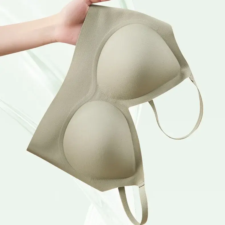Light Beige Non-Transparent Underwear Bra Summer Non-Trace - Image 12