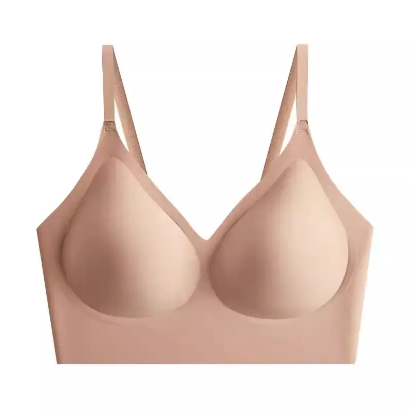 Light Beige Non-Transparent Underwear Bra Summer Non-Trace - Image 15