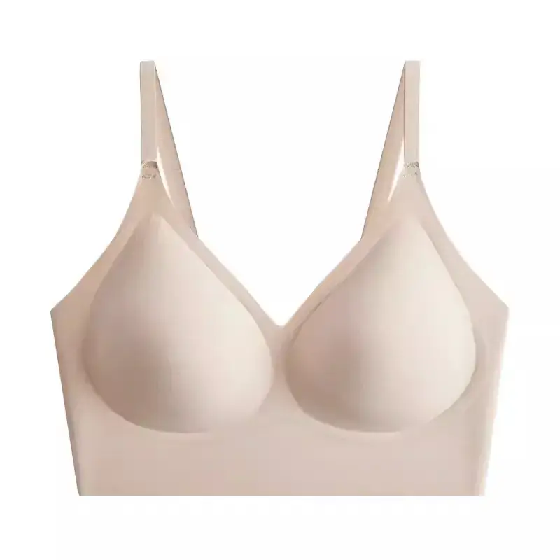 Light Beige Non-Transparent Underwear Bra Summer Non-Trace - Image 2