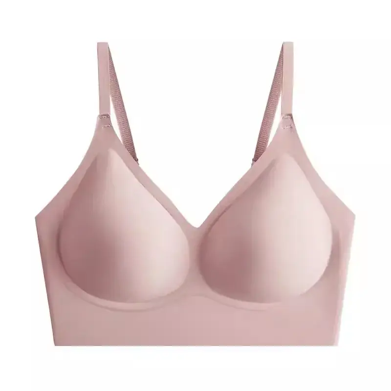 Light Beige Non-Transparent Underwear Bra Summer Non-Trace - Image 4