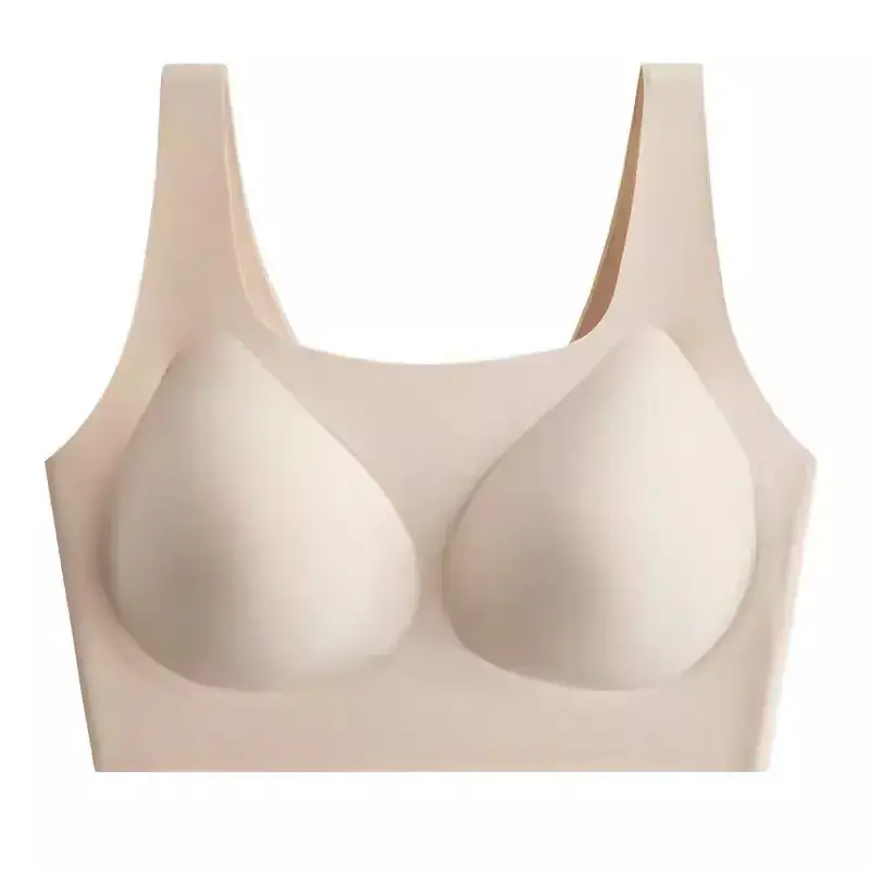 Light Beige Non-Transparent Underwear Bra Summer Non-Trace - Image 7
