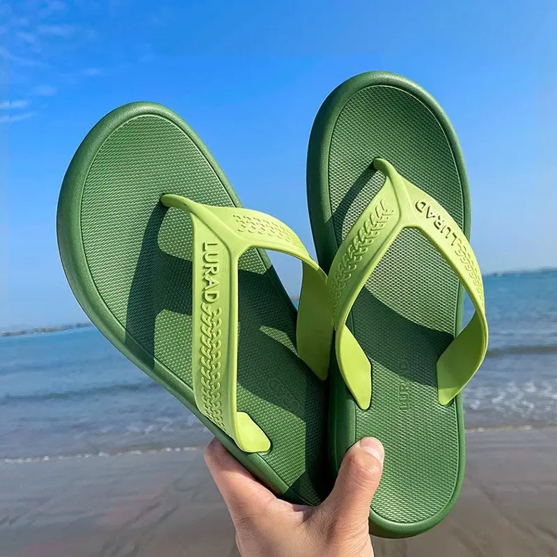 Summer new flip-flops wholesale men's non-slip soft bottom beach shoes EVA flip-flops ins trendy men's sandals - Image 9