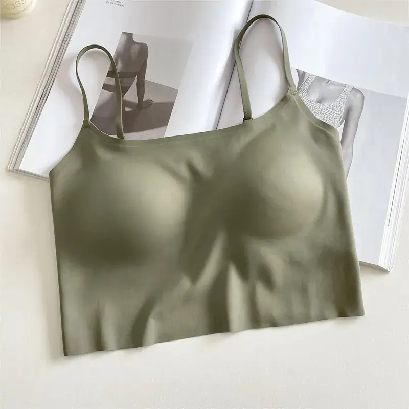 Traceless Underwear One-piece Anti-light Sling Top Women