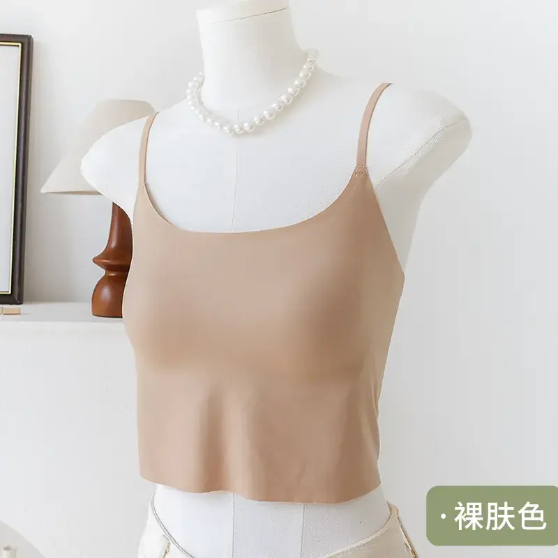 Traceless Underwear One-piece Anti-light Sling Top Women