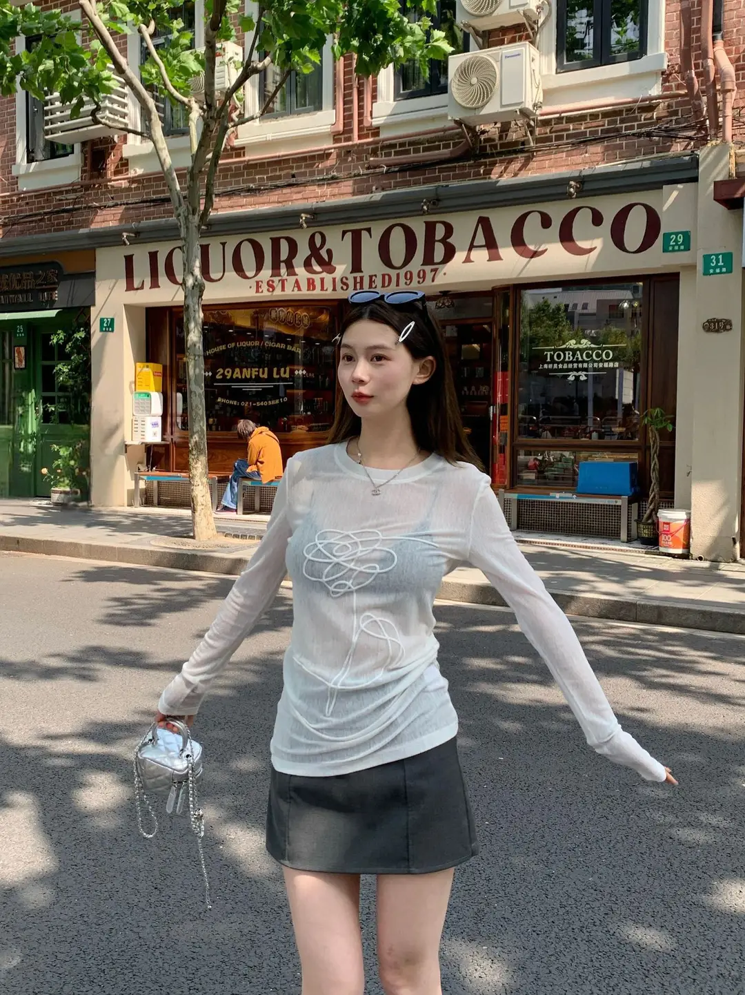 Three-dimensional Foam Printed Micro-transparent Long-sleeved T-shirt Women's Summer All-match Breathable Design Sense Slim-fit Sunscreen Top