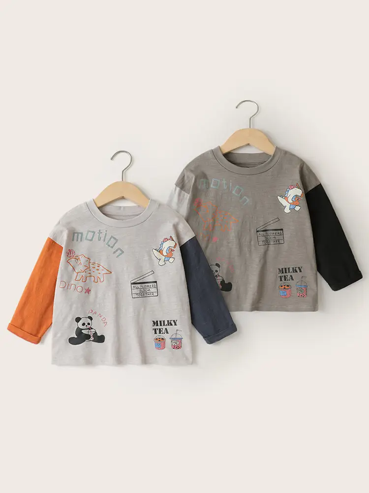 Boys Pure Cotton Long Sleeve T-Shirt Spring Autumn - Image 4