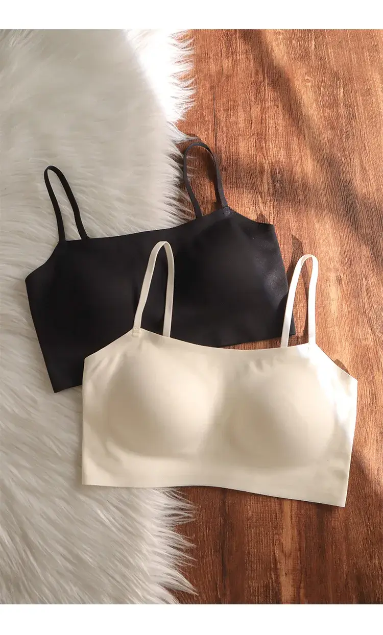Women's Cool Sense No-Trace Underwear Summer Thin Push-Up Sling Strapless — feature 4