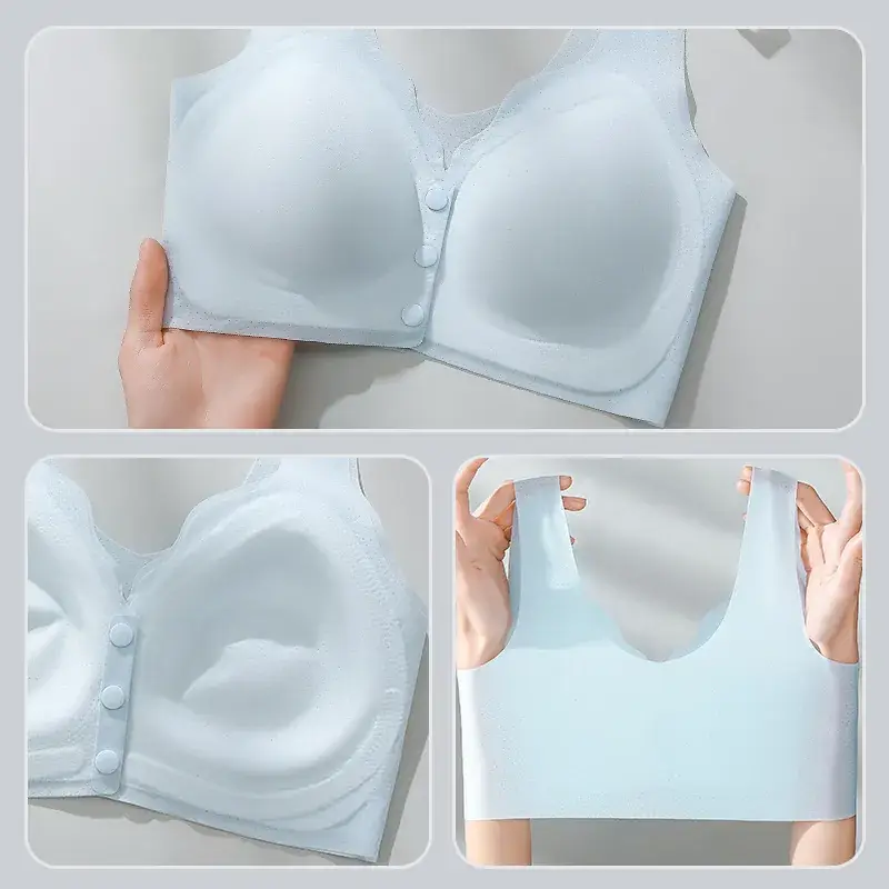Women's Summer Thin Support Push-Up Bra Fixed Cup Seamless - Image 8