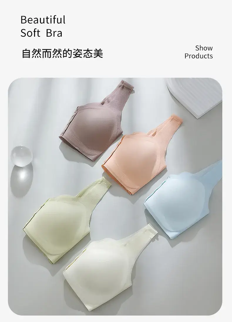 Women's Summer Thin Support Push-Up Bra Fixed Cup Seamless — feature 18