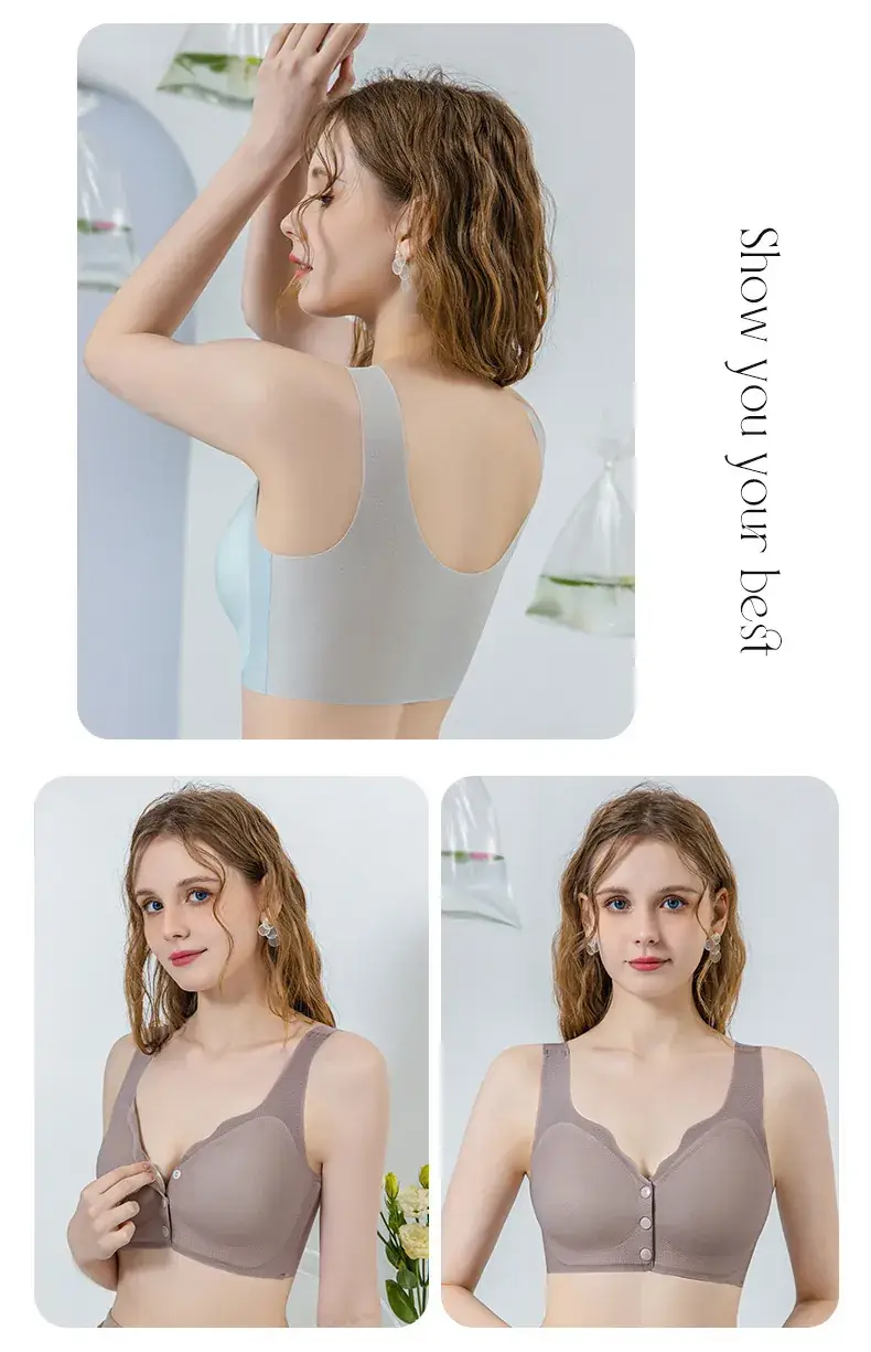 Women's Summer Thin Support Push-Up Bra Fixed Cup Seamless — feature 24