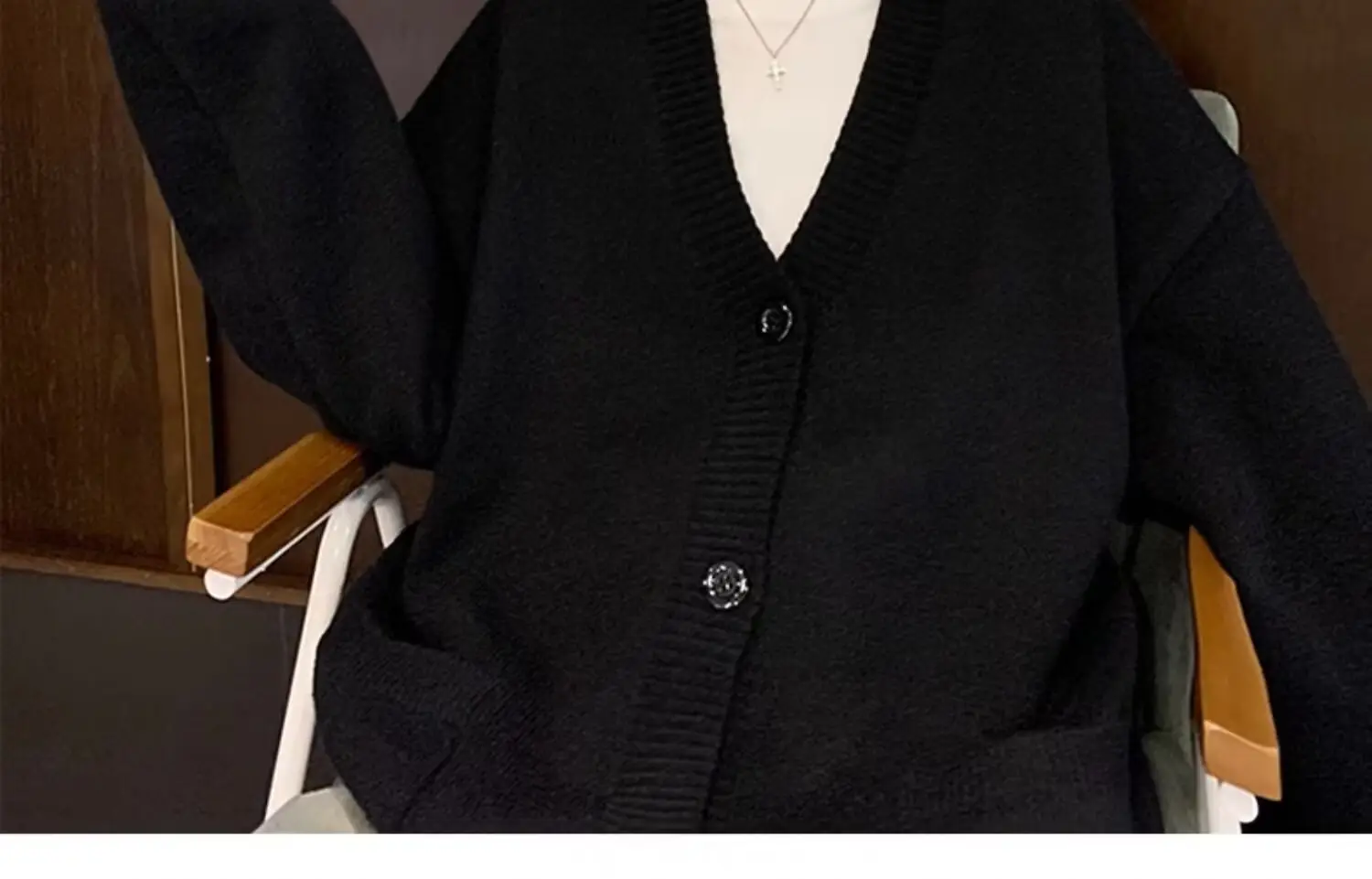 Autumn Winter V-Neck Button Cardigan Sweater for Men — feature 12
