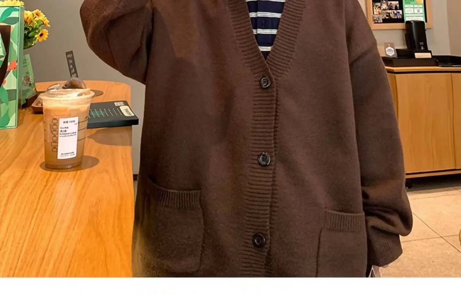 Autumn Winter V-Neck Button Cardigan Sweater for Men — feature 20