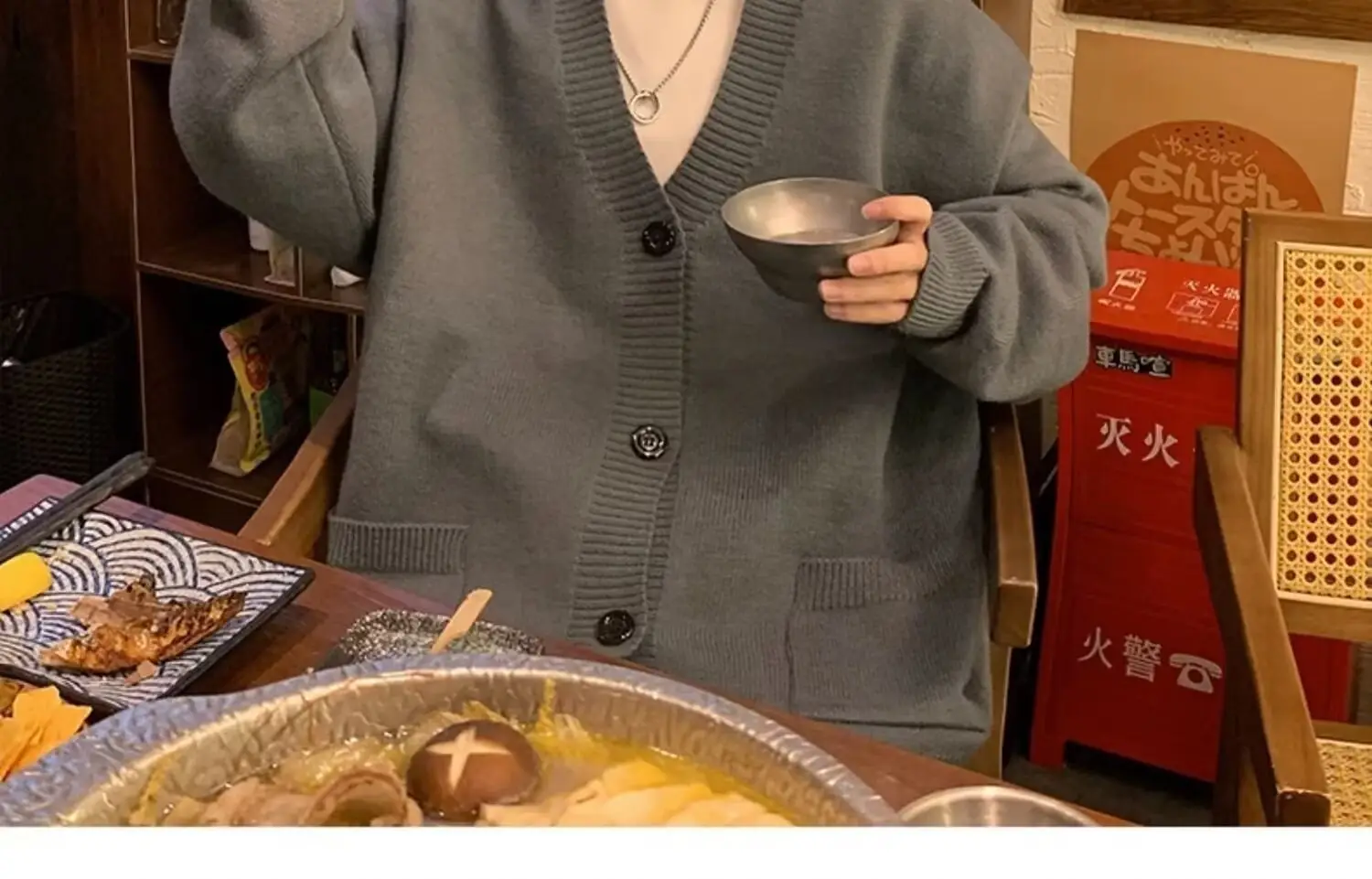Autumn Winter V-Neck Button Cardigan Sweater for Men — feature 30