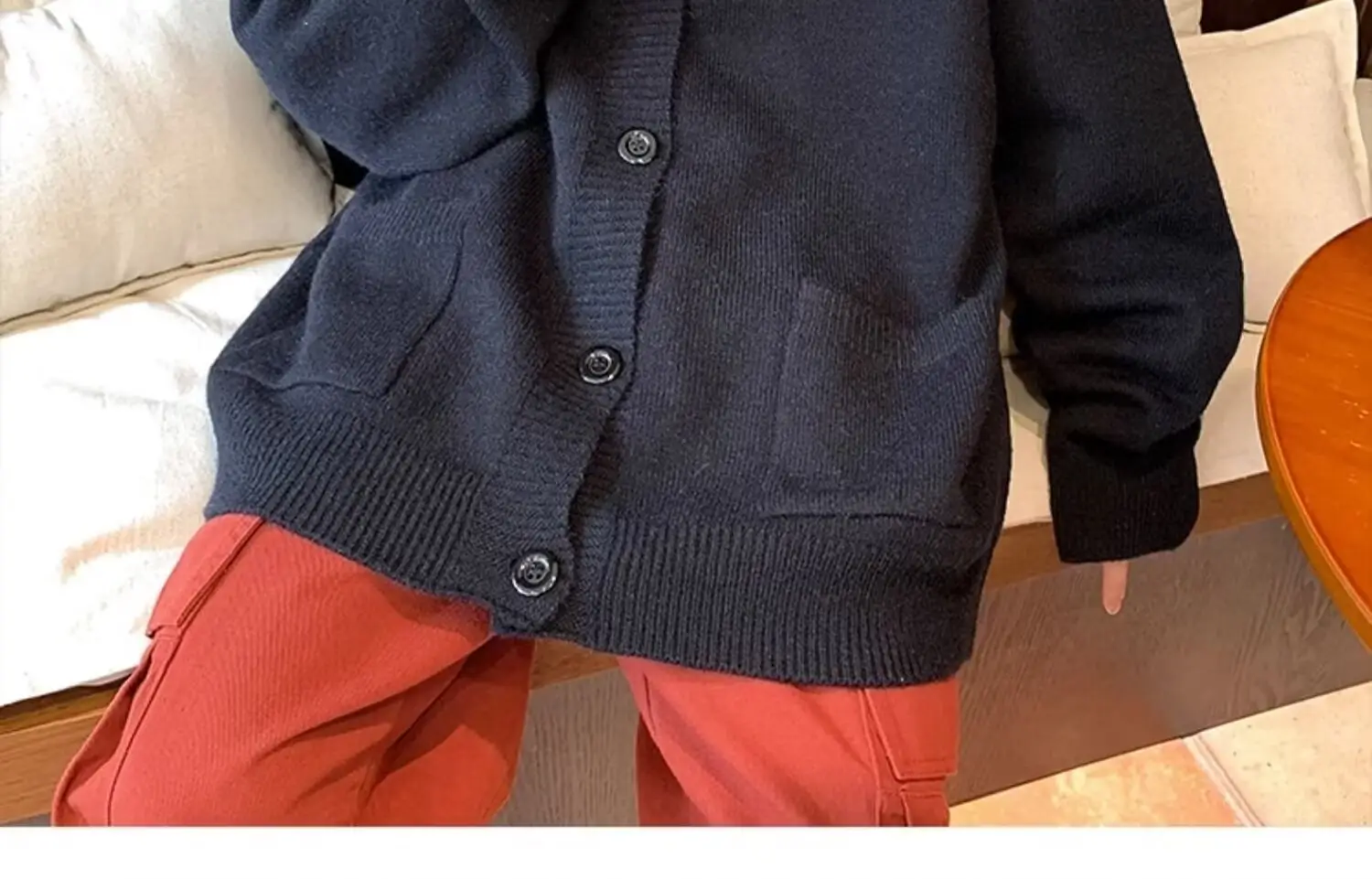 Autumn Winter V-Neck Button Cardigan Sweater for Men — feature 38