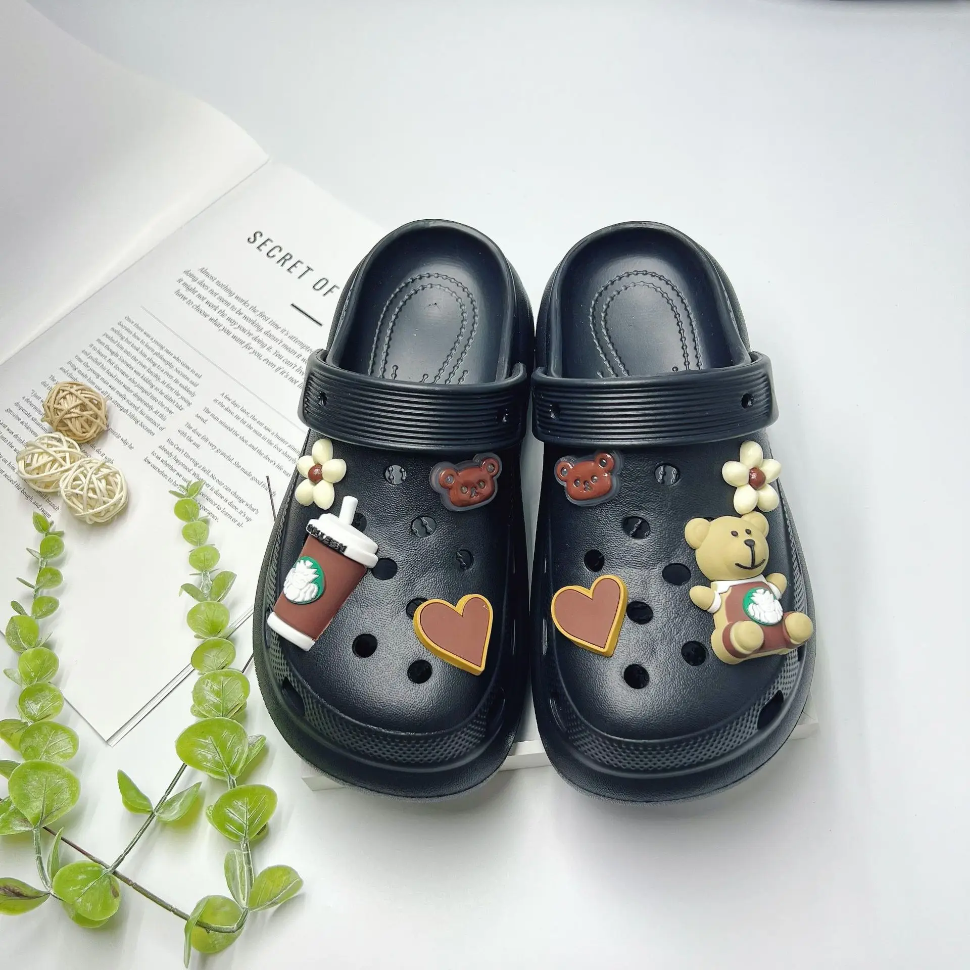Women's White Butterfly Decorated EVA Sandals - Image 15