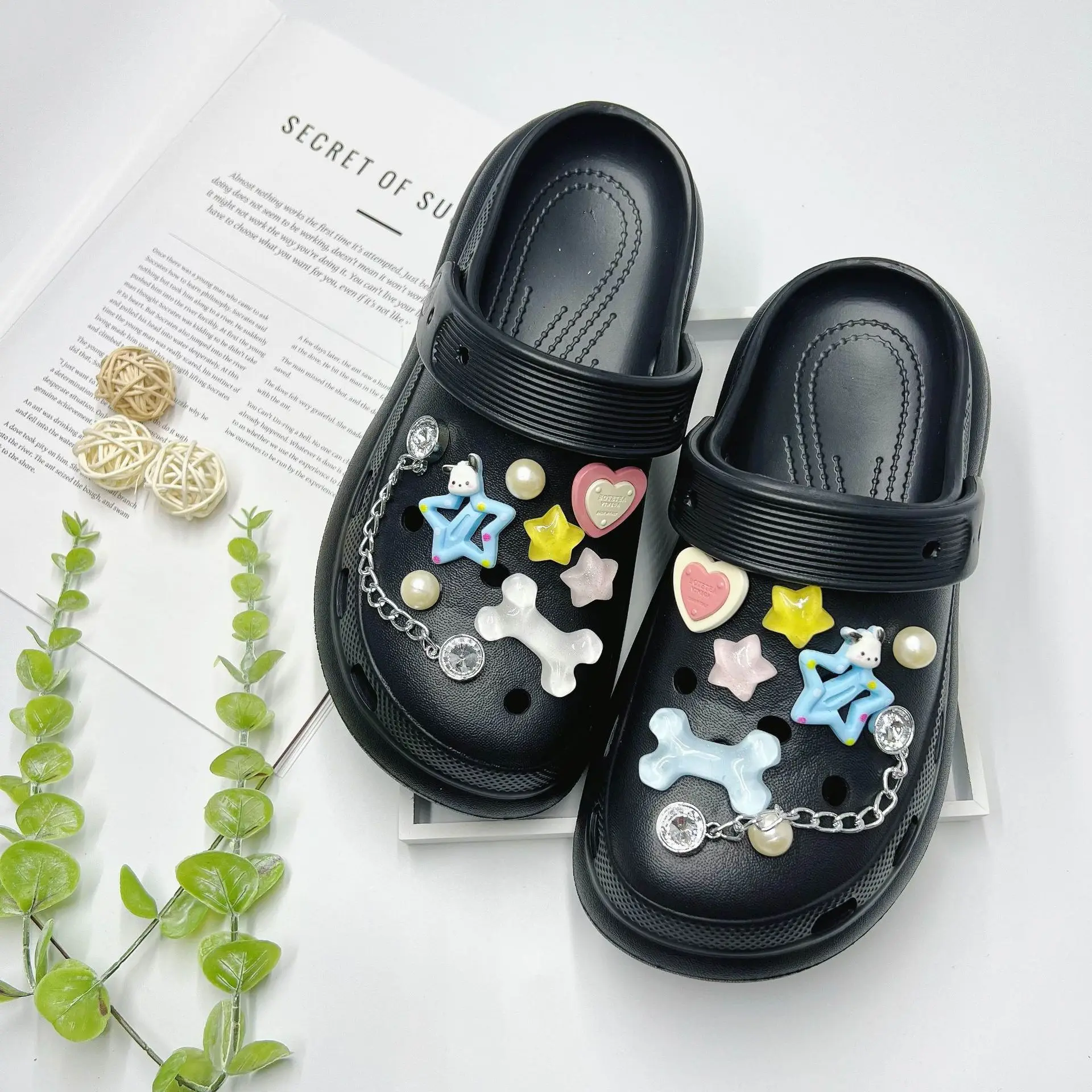 Women's White Butterfly Decorated EVA Sandals - Image 21