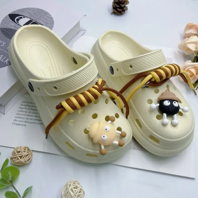 Women's White Butterfly Decorated EVA Sandals - Image 45