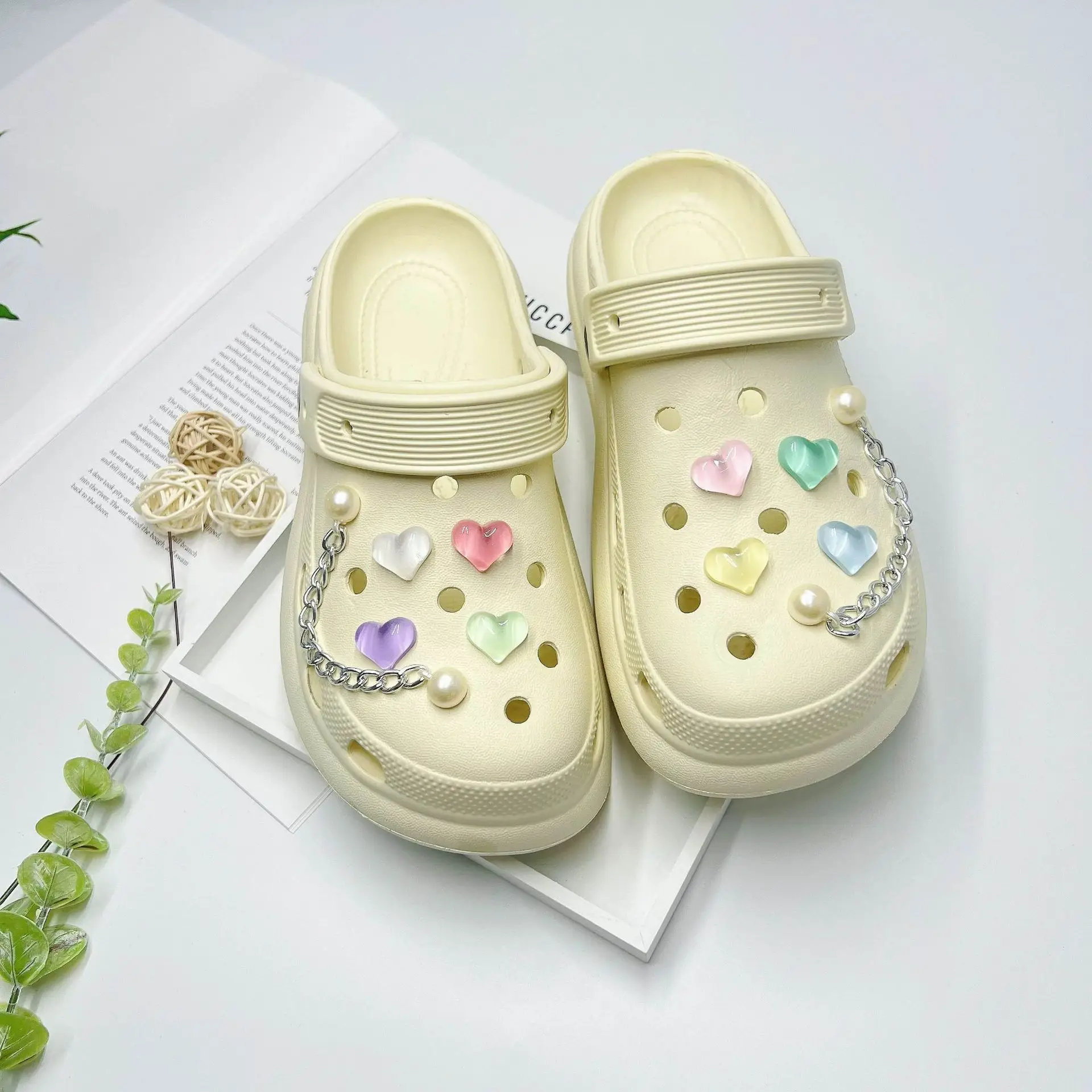 Women's White Butterfly Decorated EVA Sandals - Image 8