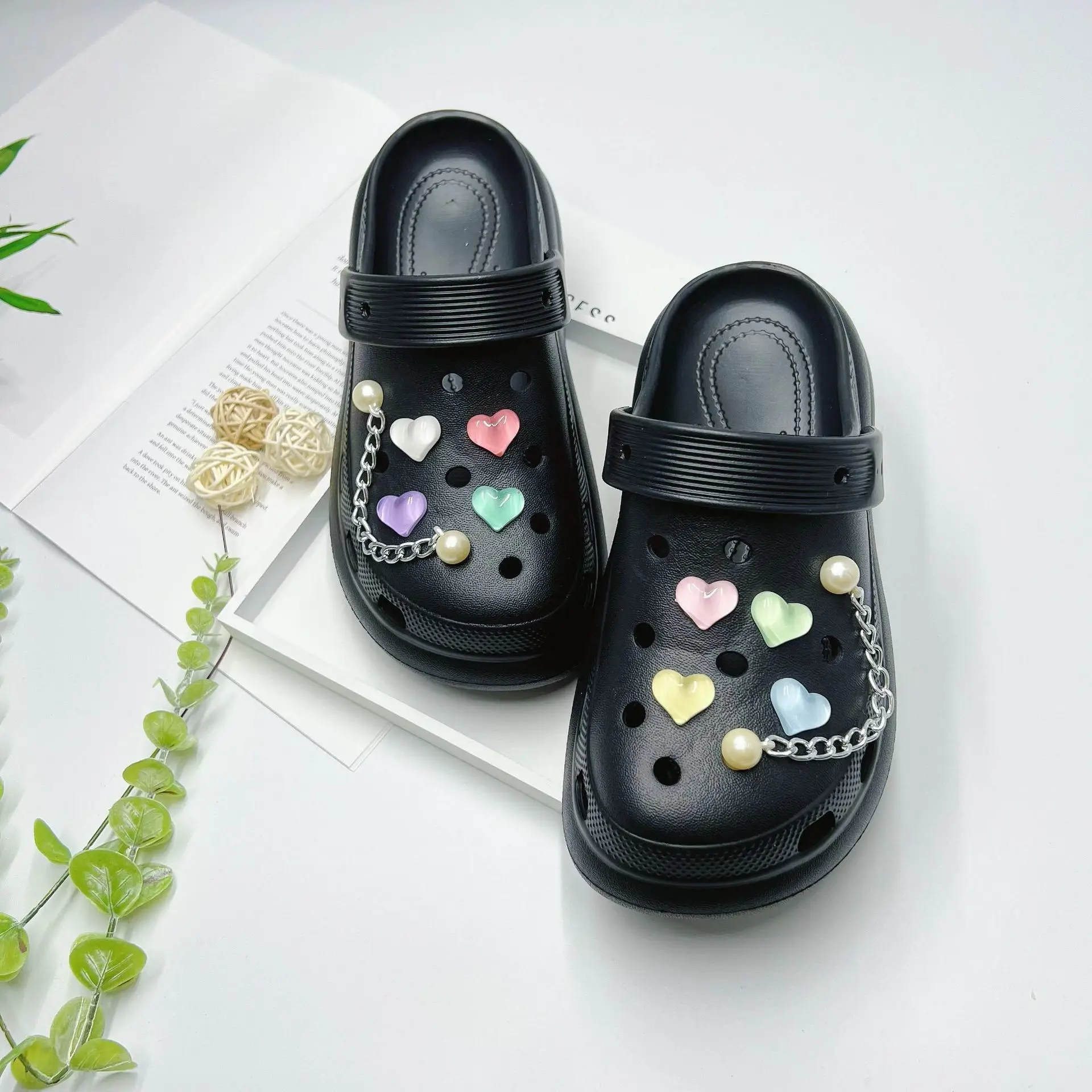 Women's White Butterfly Decorated EVA Sandals - Image 9