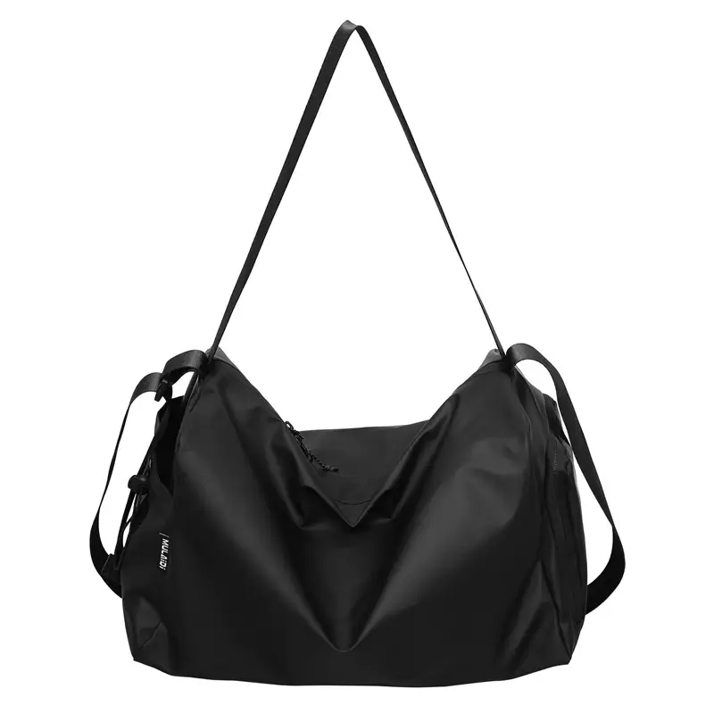 Men's Black Crossbody Bag Harajuku Style College Postman