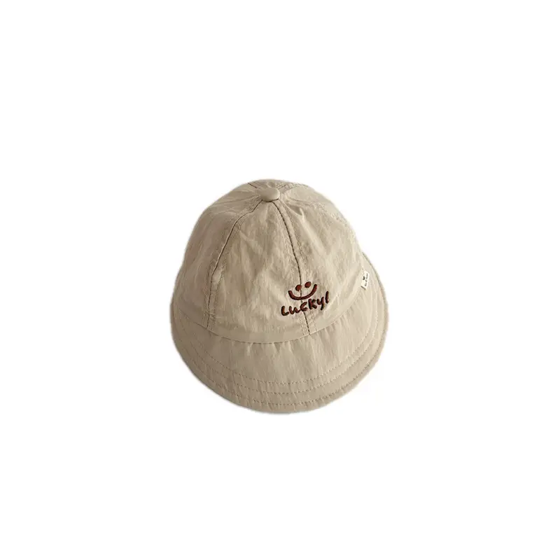 Baby Sun Hat with Smiley Embroidery - Image 6
