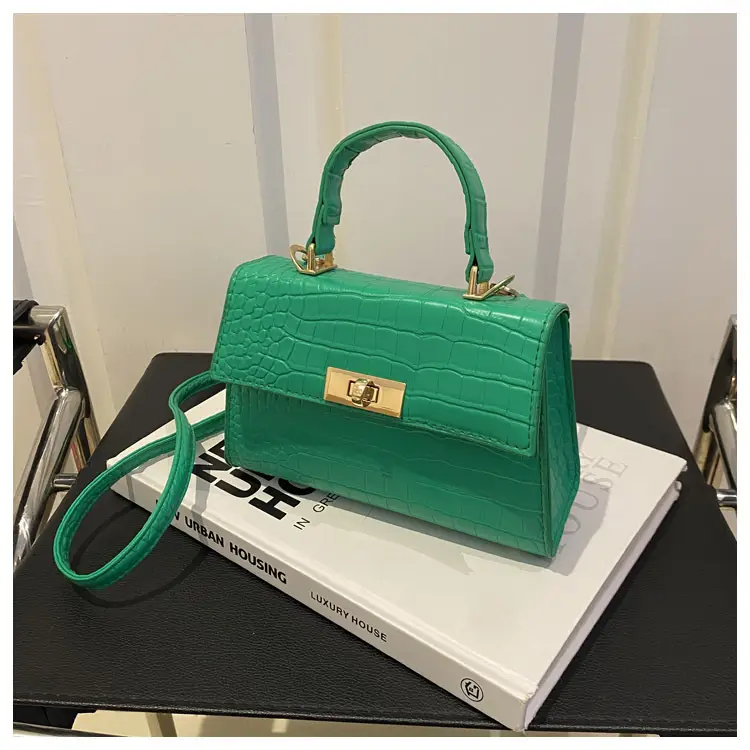 Black Croc Leather Shoulder Bag for Women 2024 — feature 11