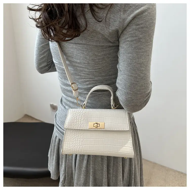 Black Croc Leather Shoulder Bag for Women 2024 — feature 21