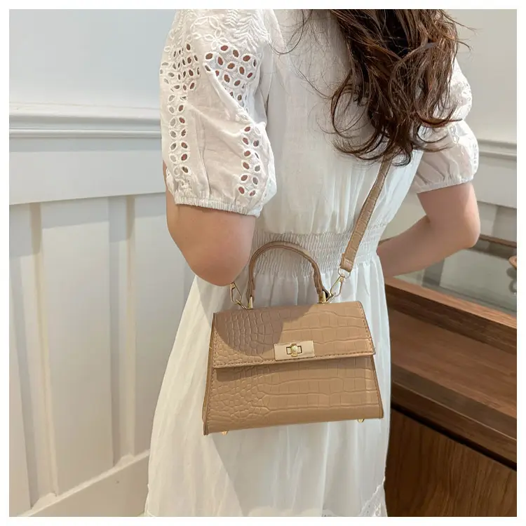 Black Croc Leather Shoulder Bag for Women 2024 — feature 25