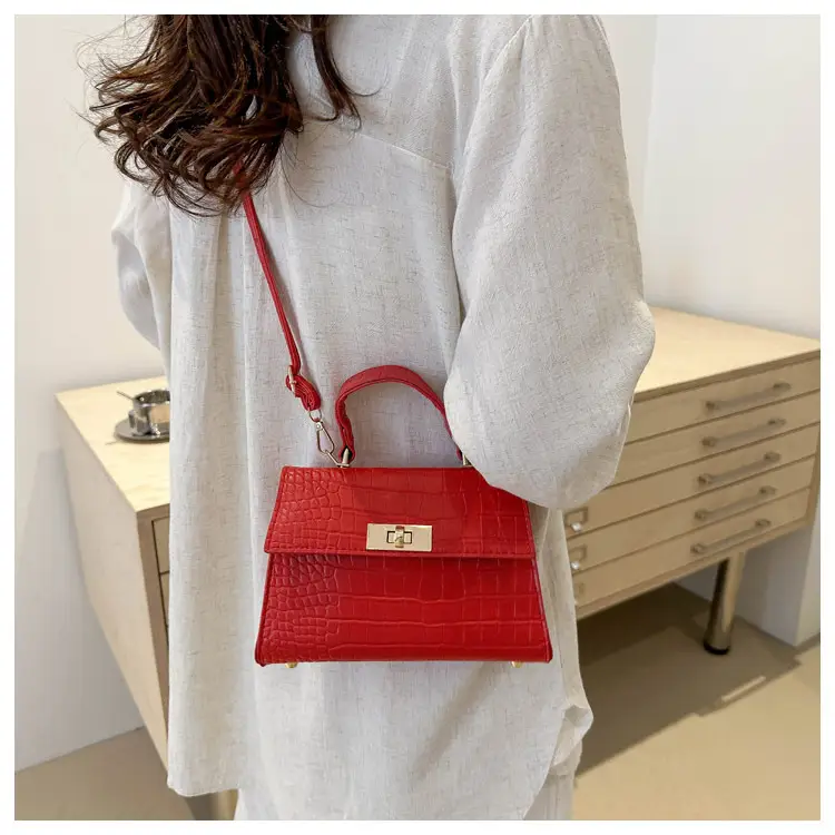 Black Croc Leather Shoulder Bag for Women 2024 — feature 30