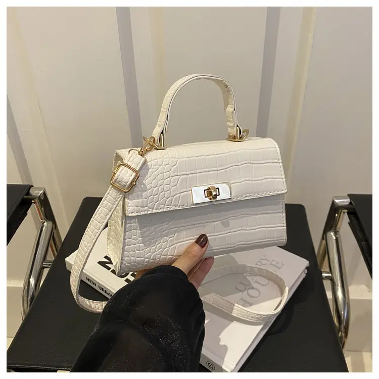 Black Croc Leather Shoulder Bag for Women 2024 — feature 8