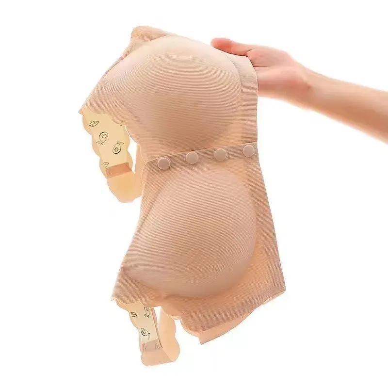 Front Buckle Non-Rimless Bra Silver Gray - Image 5