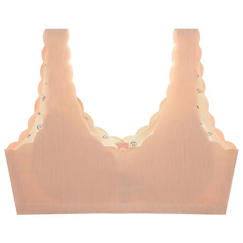 Front Buckle Non-Rimless Bra Silver Gray — feature 8