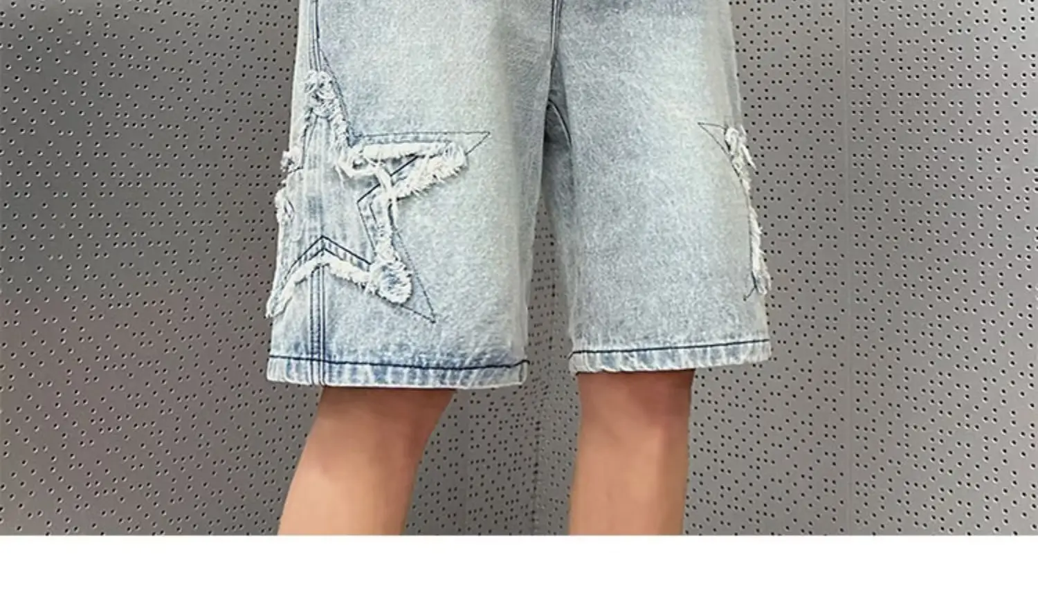 Men Yellow Mud Denim Shorts Summer Loose Fit — feature 18