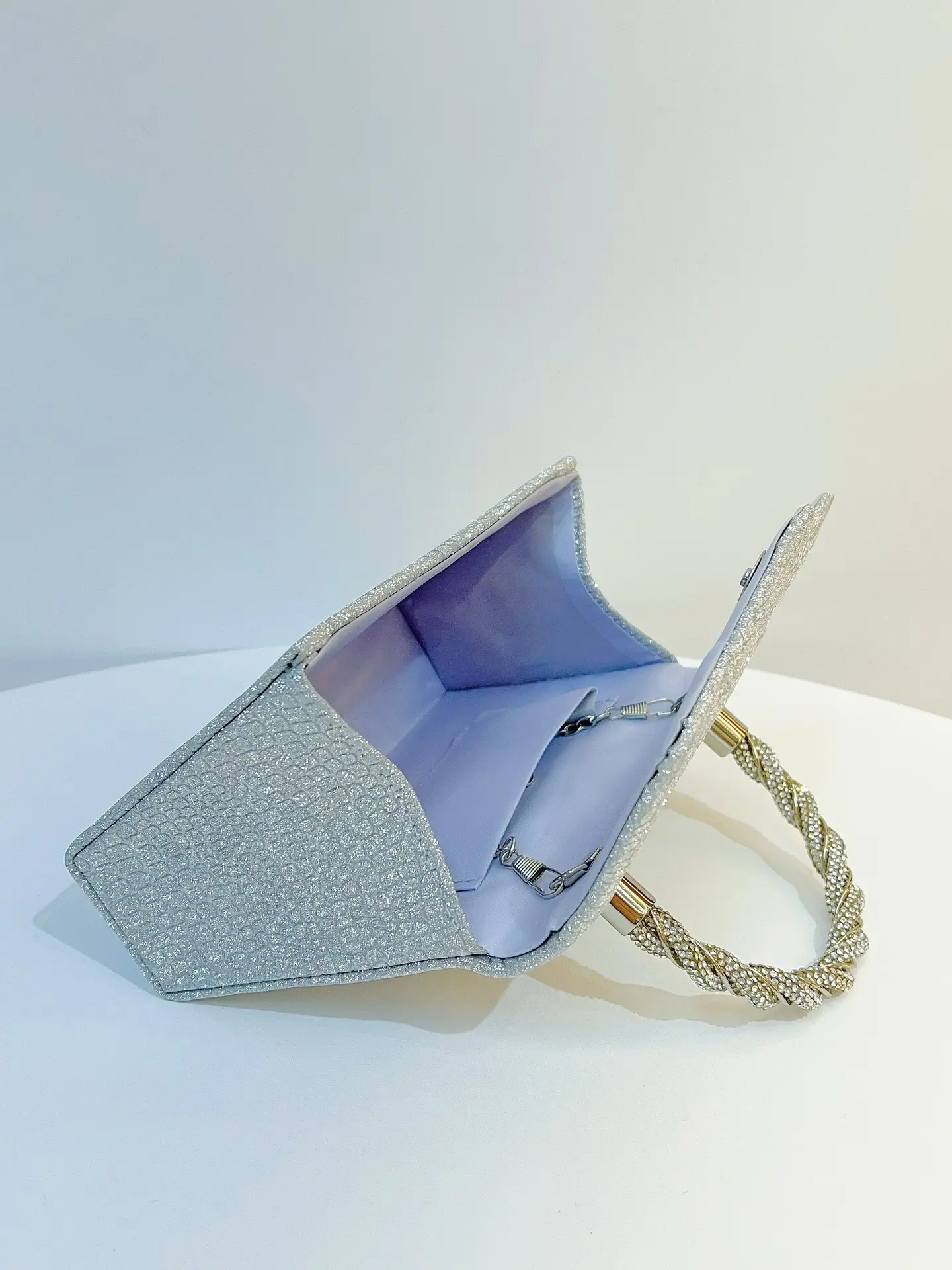 Blue Glitter Crossbody Bag for Women Party Evening — feature 11