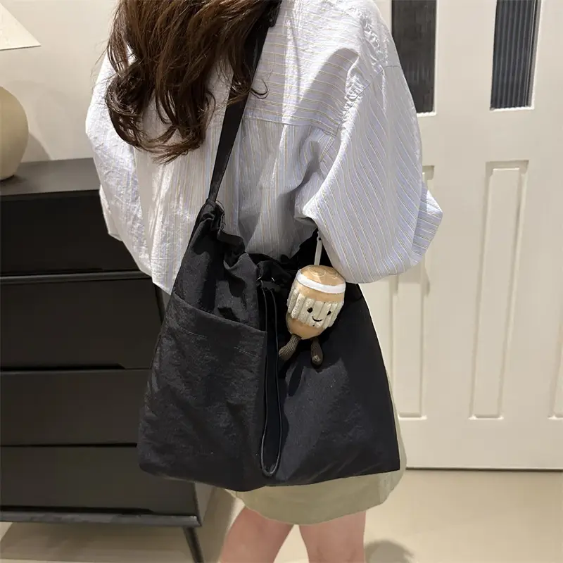 Korean Style Drawstring Shoulder Bag for Women - Image 8