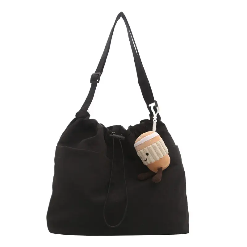 Korean Style Drawstring Shoulder Bag for Women - Image 9
