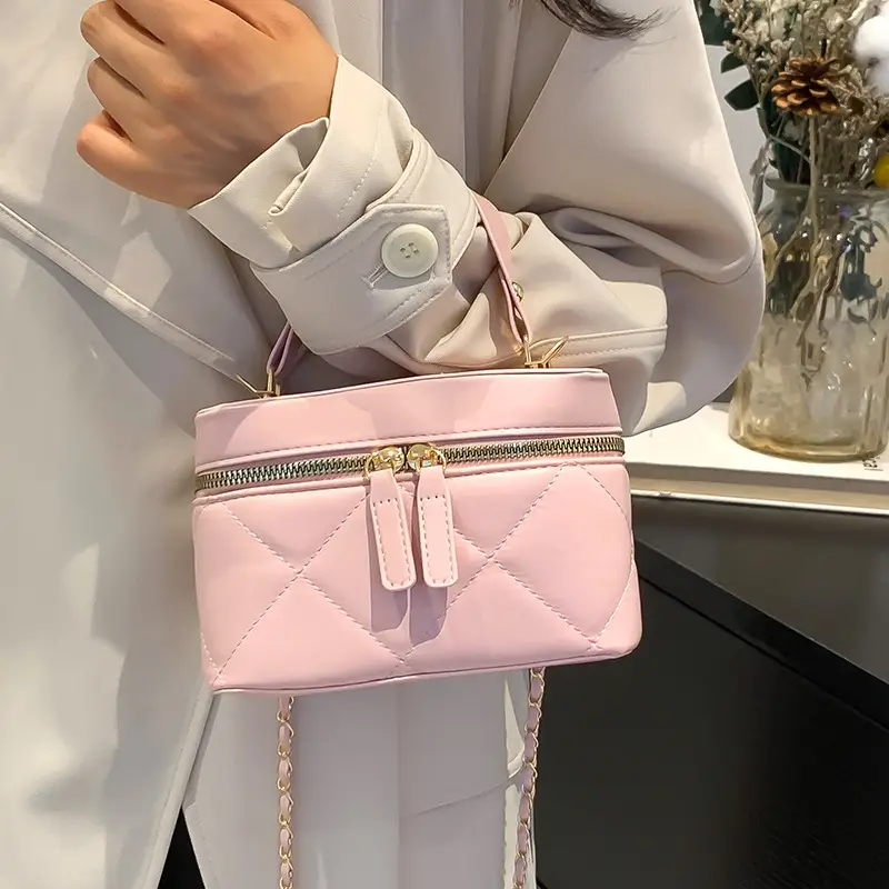 White Rhomboid Phone Bag for Women 2024 - Image 7