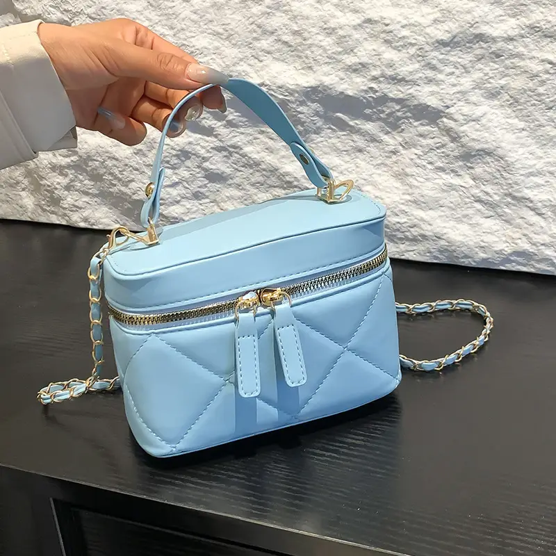 White Rhomboid Phone Bag for Women 2024 - Image 5
