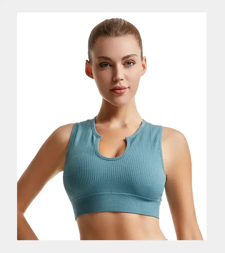 Non-Rimless Push-Up Yoga Bra Women's Beige — feature 20