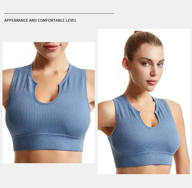 Non-Rimless Push-Up Yoga Bra Women's Beige — feature 22