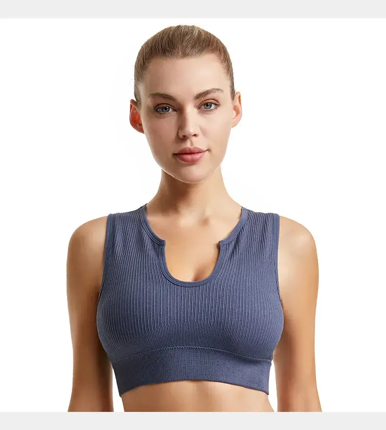 Non-Rimless Push-Up Yoga Bra Women's Beige — feature 23