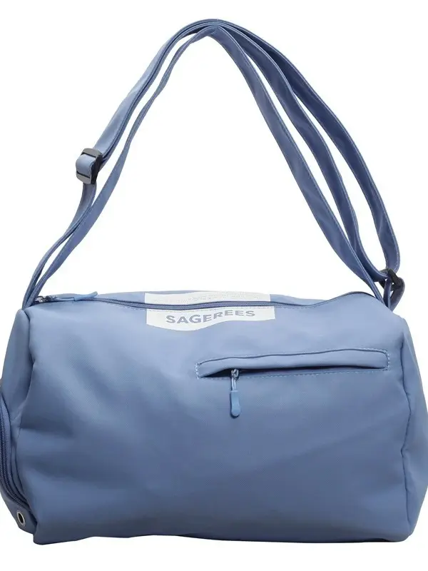 Large Capacity White Cross-Body Bag for Women