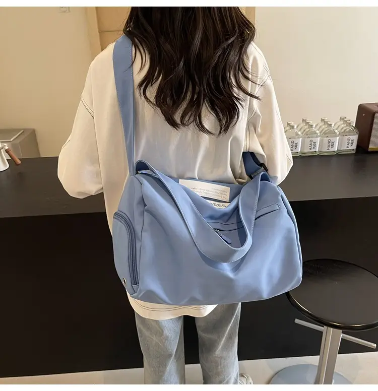 Large Capacity White Cross-Body Bag for Women — feature 13