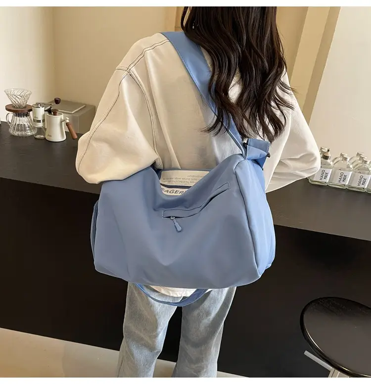 Large Capacity White Cross-Body Bag for Women — feature 19