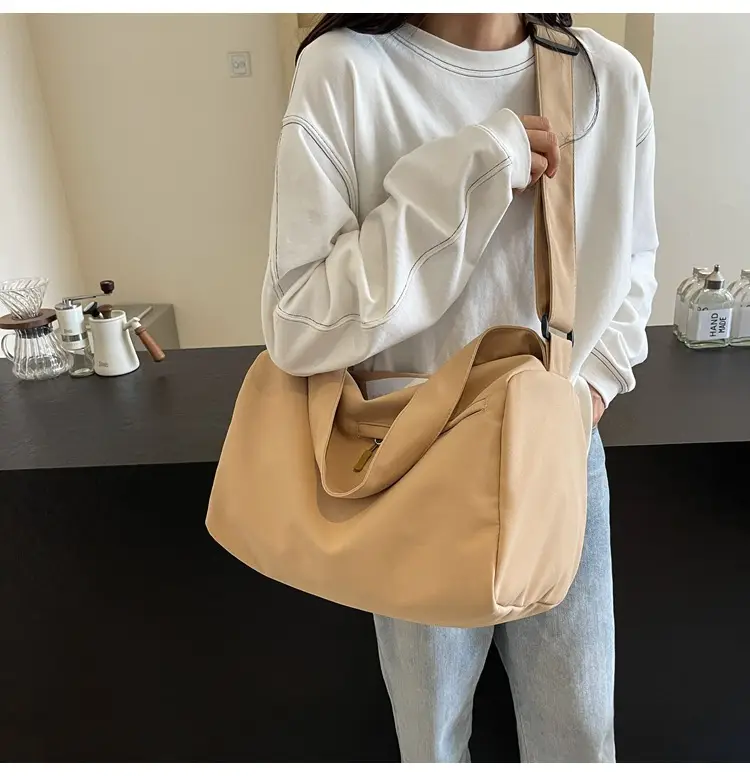 Large Capacity White Cross-Body Bag for Women — feature 20