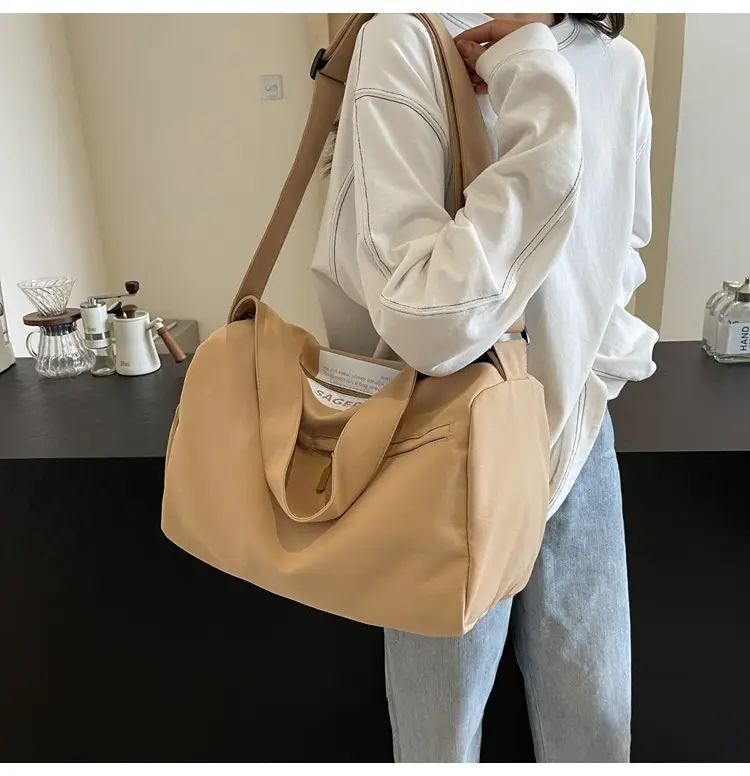 Large Capacity White Cross-Body Bag for Women — feature 24
